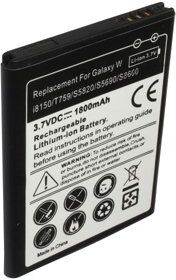 Samsung SGH-T669B (1800 mAh 3.7 V, Sort)