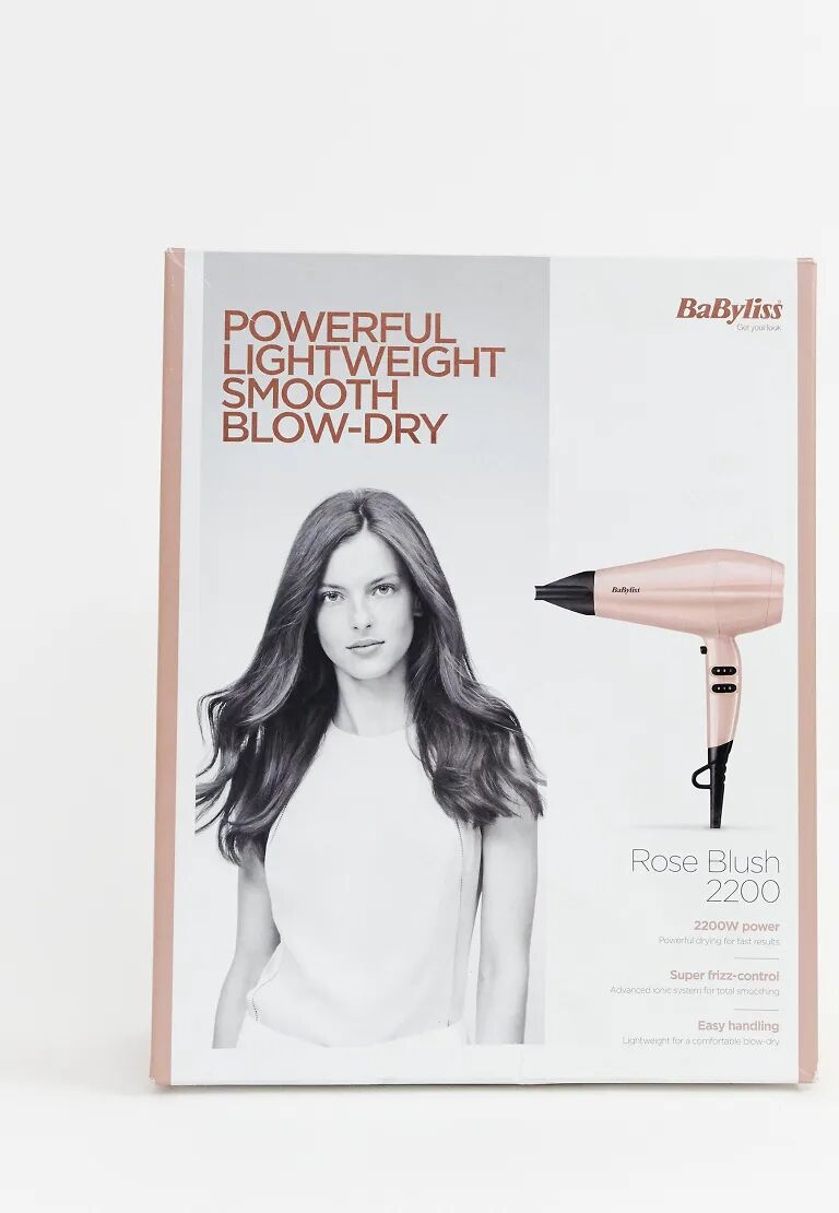 BaByliss Rose Blush Hair Dryer UK Plug-No colour  No colour