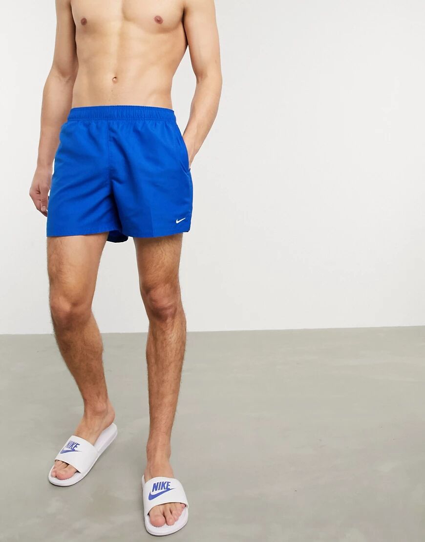 Nike Swimming 5 inch Volley shorts in royal blue  Blue