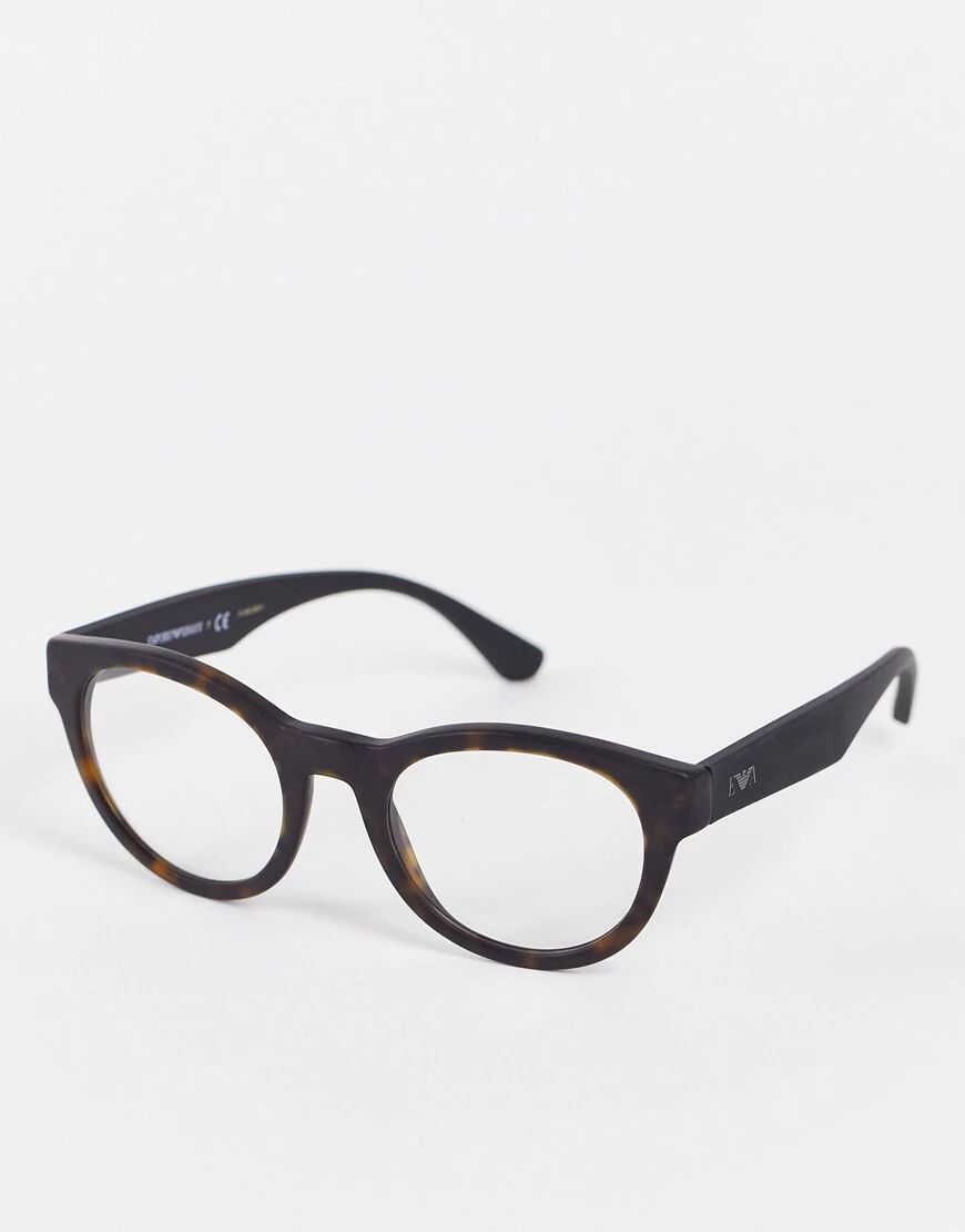 Emporio Armani clear lens glasses-Black  Black