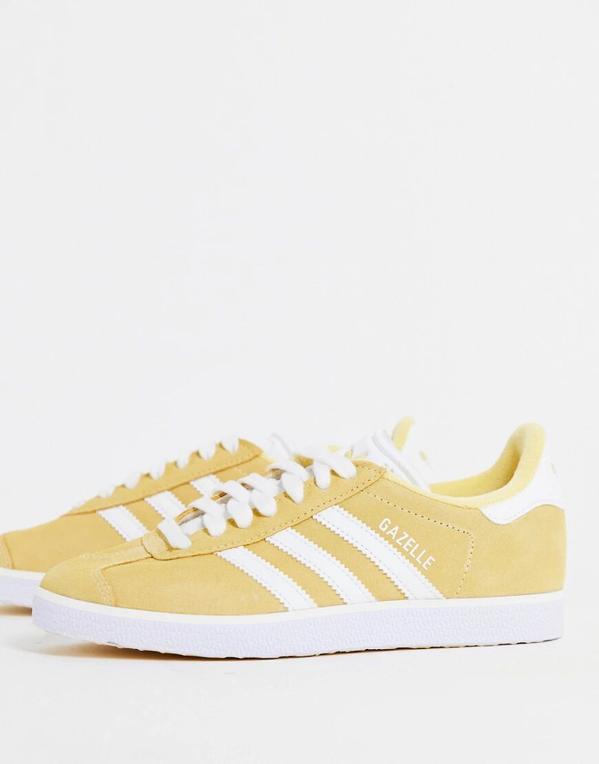 adidas Originals Gazelle trainers in pale orange-Yellow  Yellow