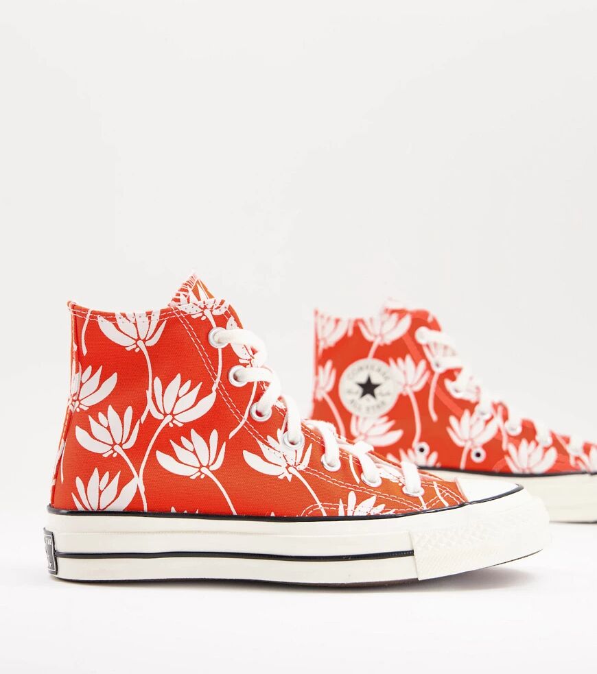 Converse Chuck 70 Hi trainers in red print  Red