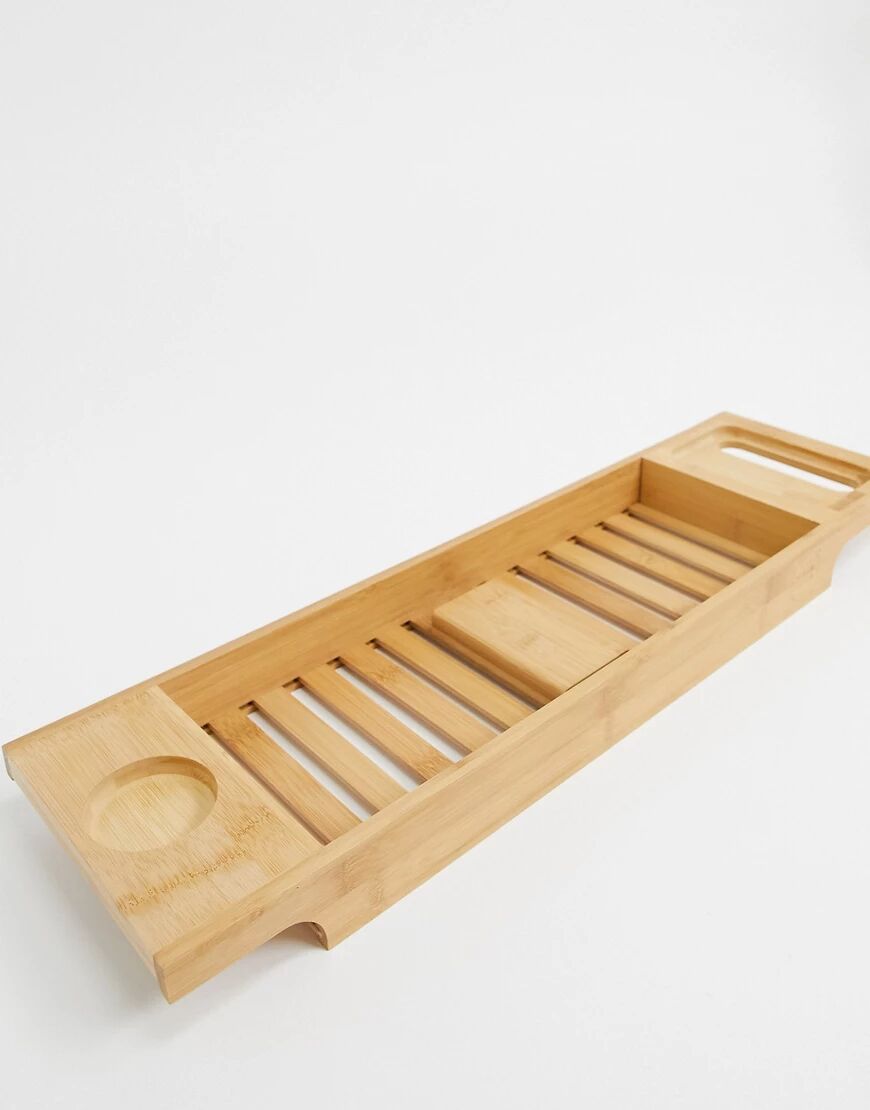 Calm Club bamboo bath board with incense tray and cones-No colour  No colour