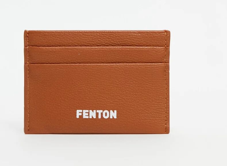 Fenton card holder in tan-Brown  Brown