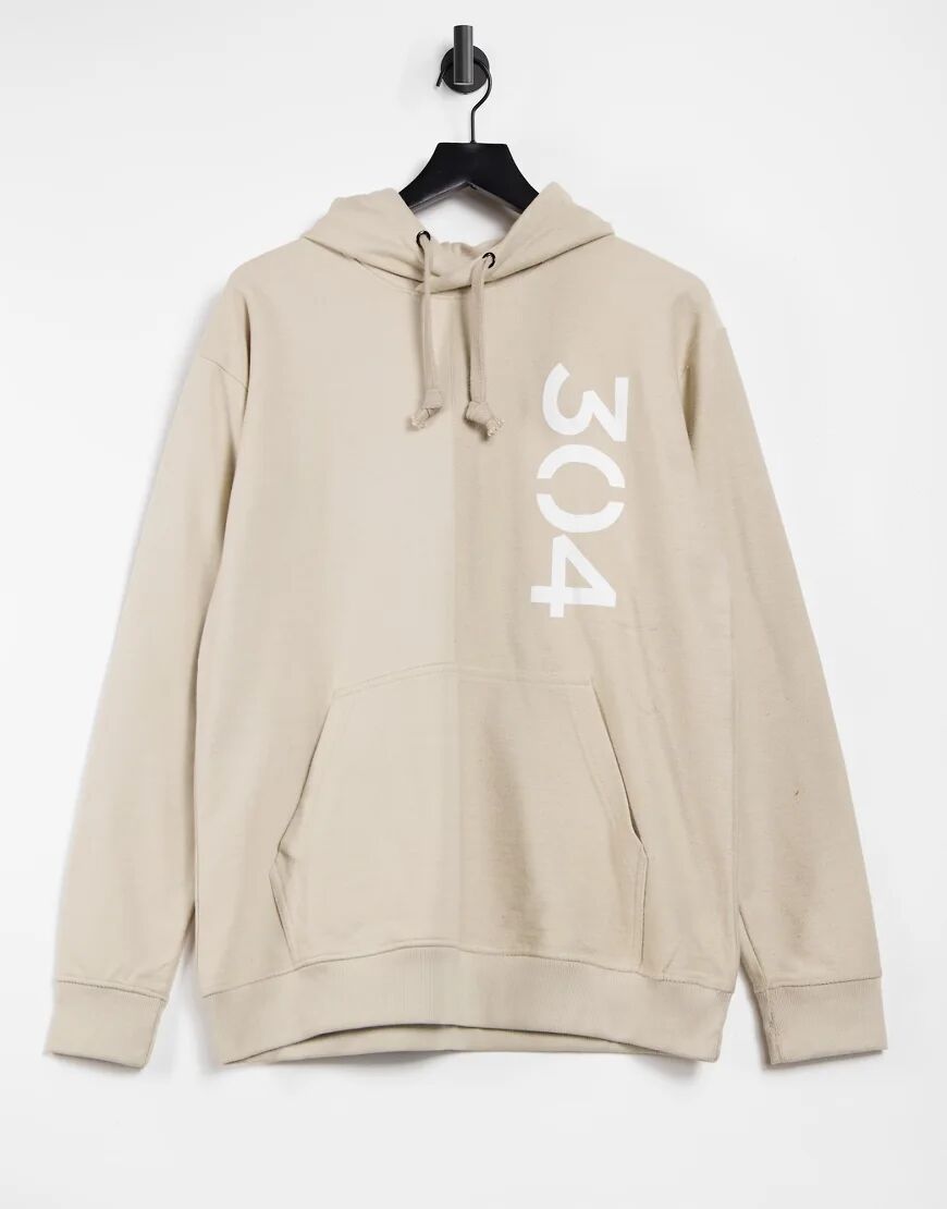 304 Clothing co-ord brand hoodie in beige-Neutral  Neutral