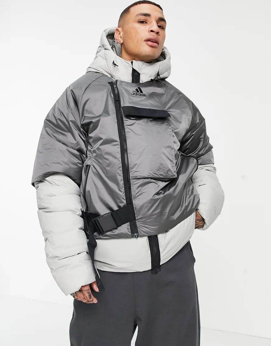 adidas COLD RDY down jacket in grey  Grey