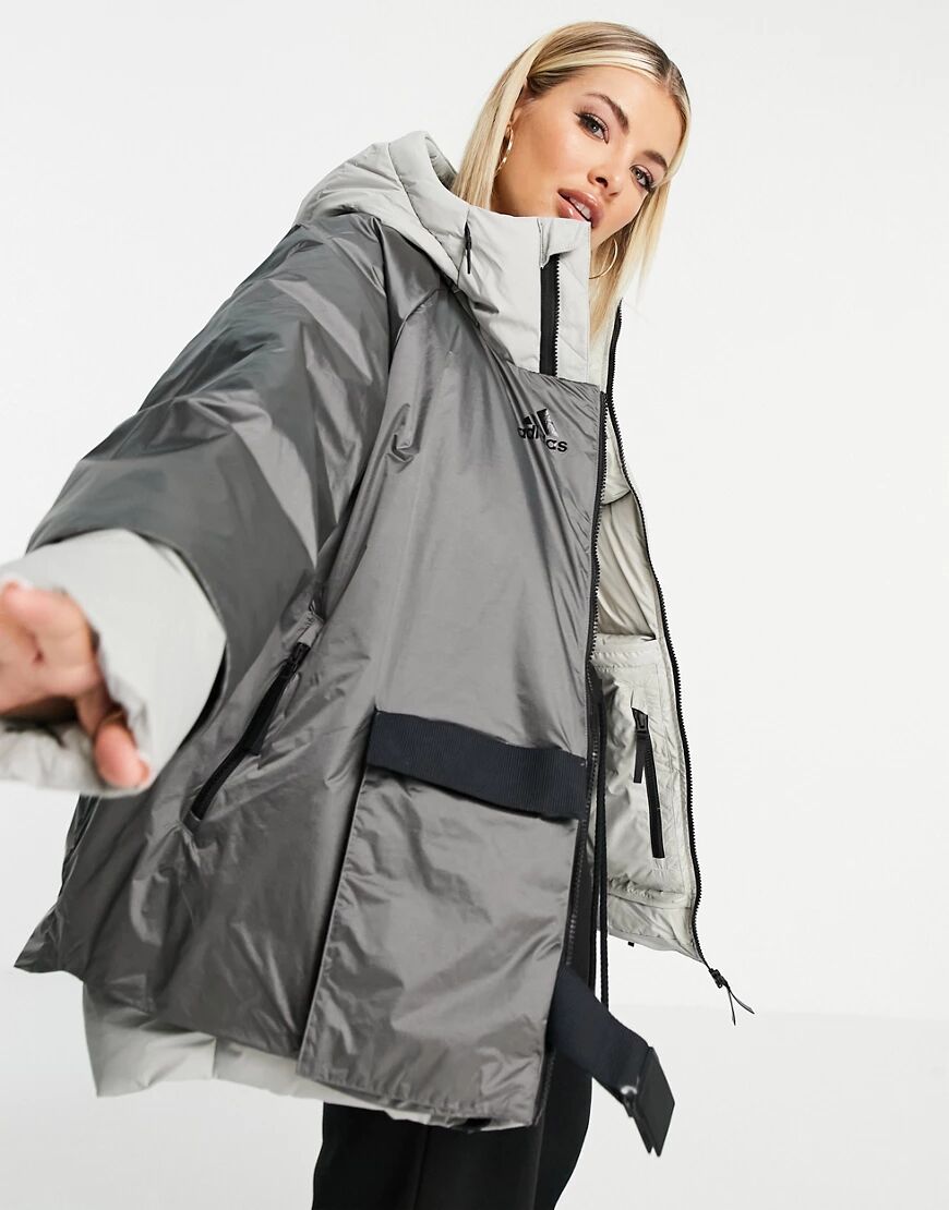 adidas COLD.RDY down jacket in grey  Grey