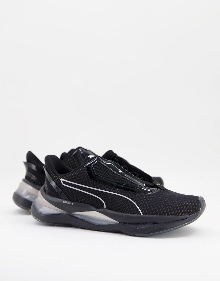 Puma Liquid Cell XT Metal Trainers in black and gold  Black