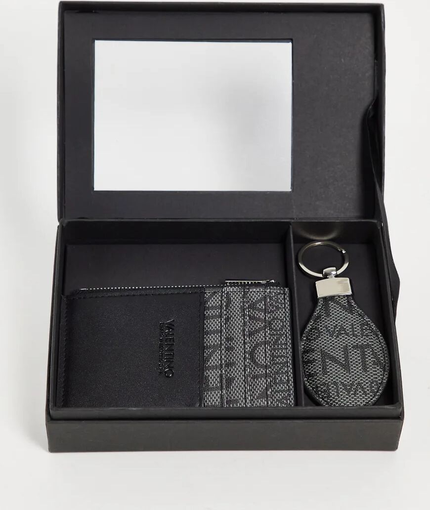 Valentino Bags wallet and keyring gift set in grey  Grey