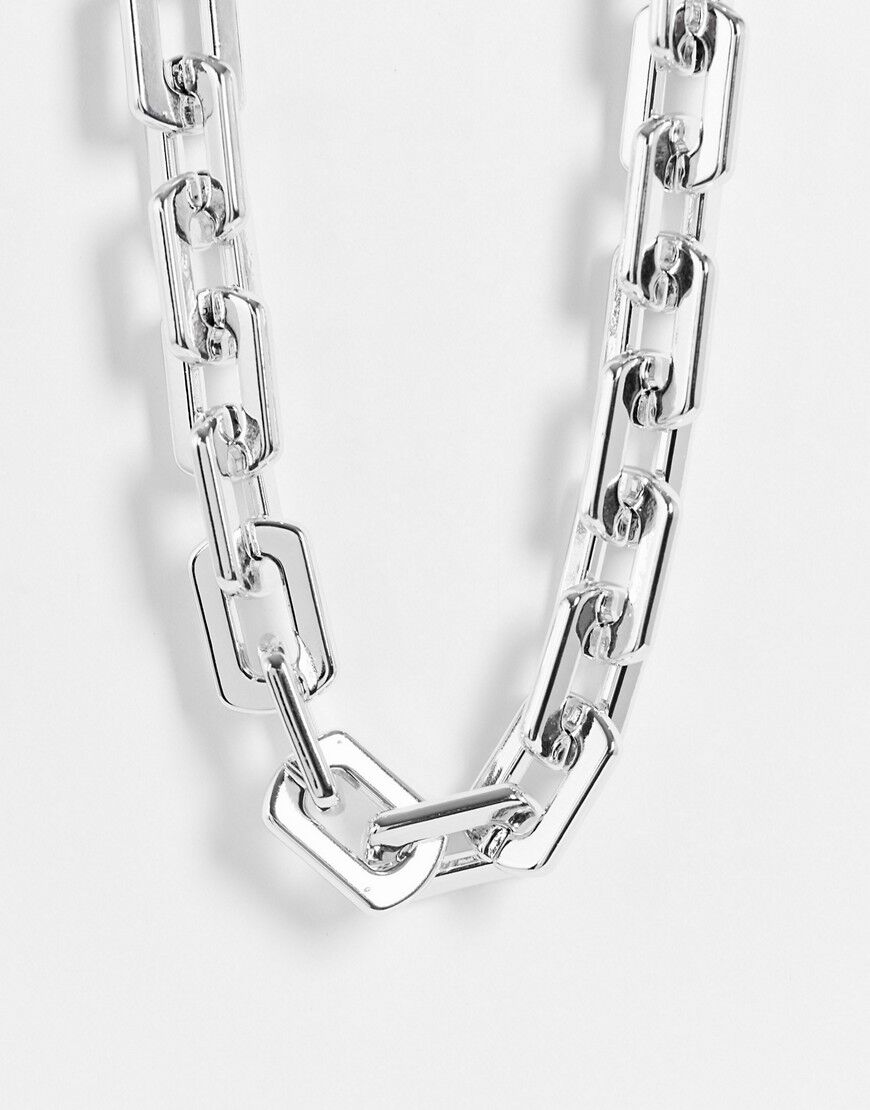 Liars & Lovers super chunky chain necklace in silver  Silver