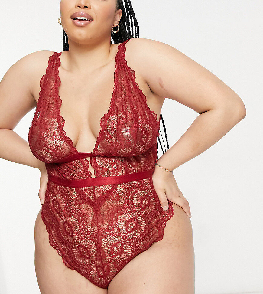 ASOS Curve ASOS DESIGN Curve Rosie soft body in red  Red