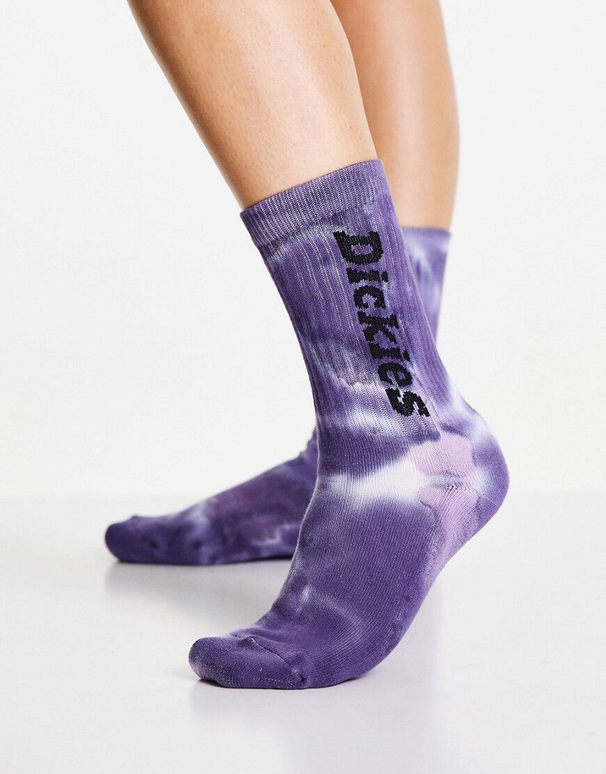 Dickies Greenwald tie dye socks in purple  Purple