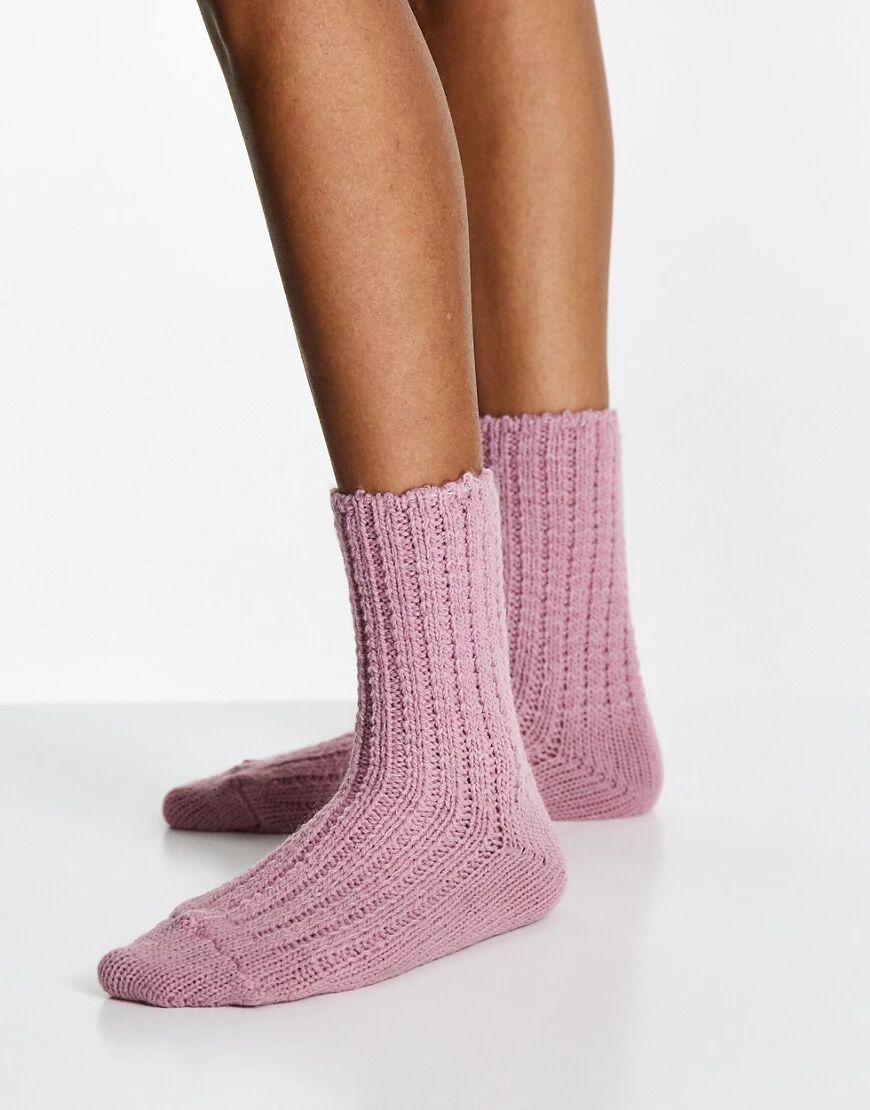 Pretty Polly cosy ankle socks in pink  Pink