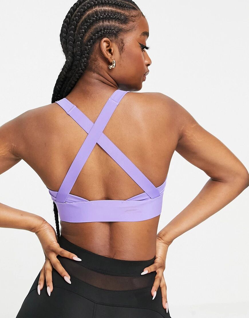 Reebok x Cardi B logo bralette in purple  Purple