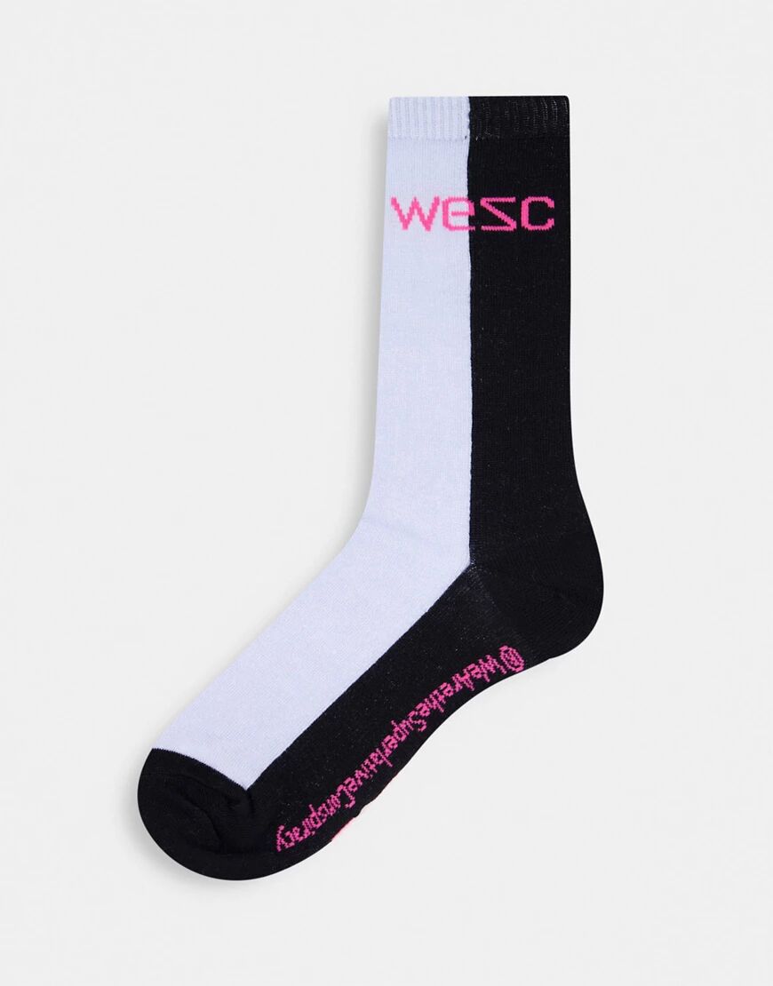 WESC kennedy colourblock socks-Grey  Grey