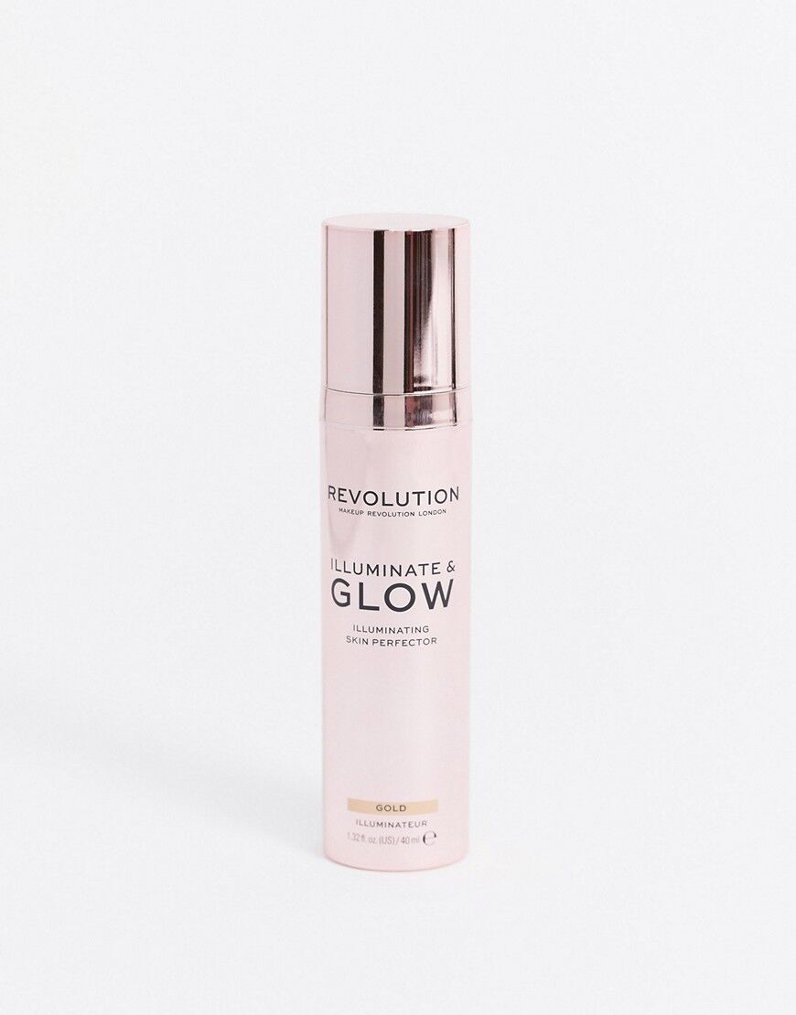 Revolution Glow & Illuminate Liquid Highlighter - Gold-Multi  Multi