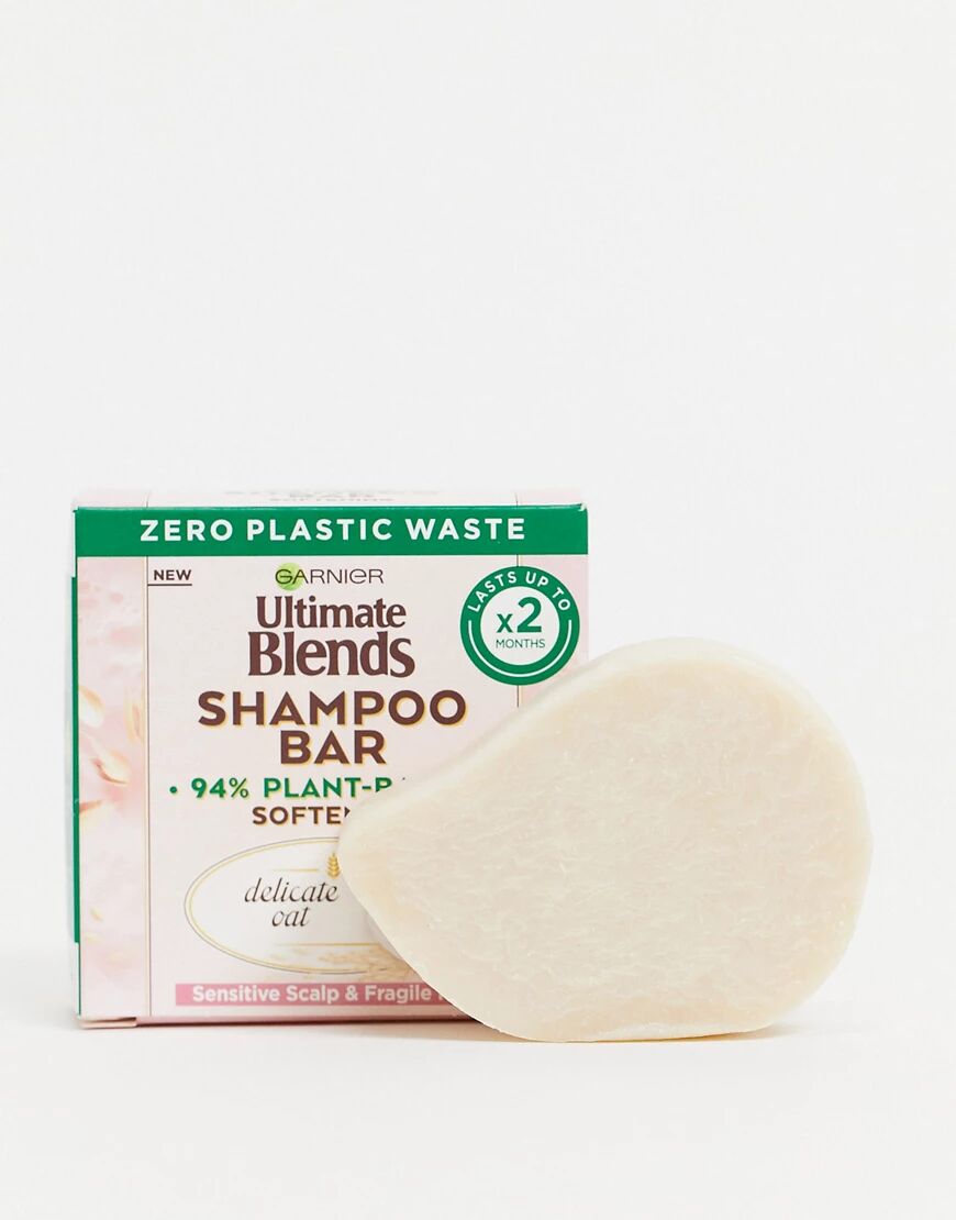 Garnier Ultimate Blends Delicate Oat Softening Shampoo Bar for Sensitive Scalp & Fragile Hair 60g-No colour  No colour