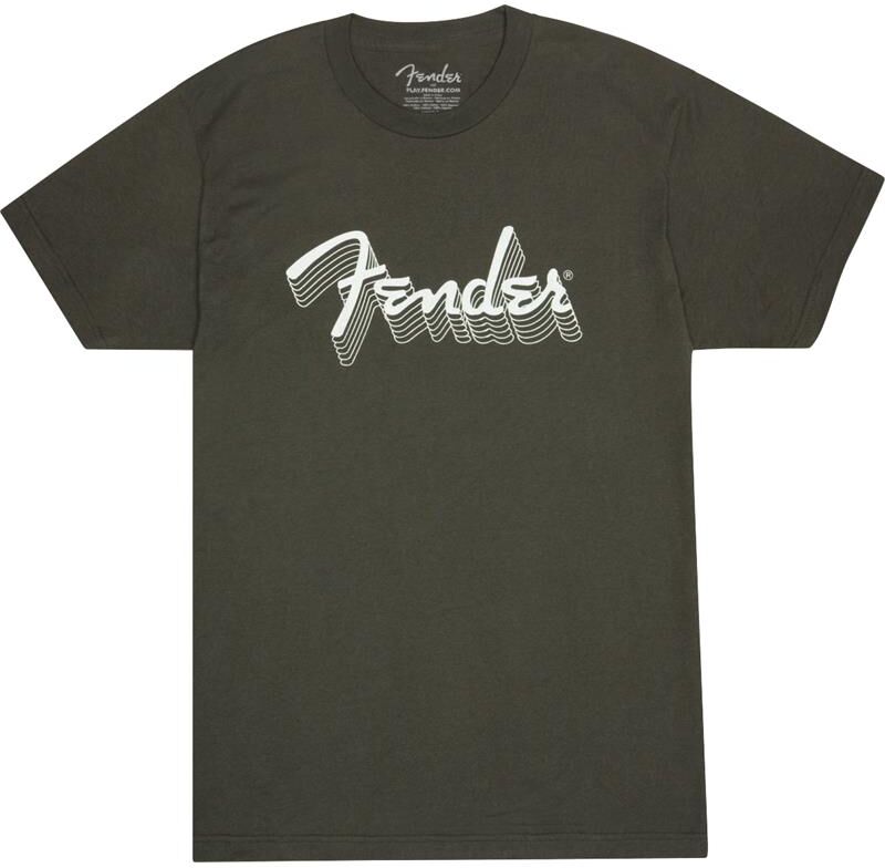 Fender Reflective Ink T-Shirt Charcoal, M