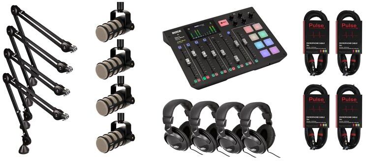 Røde Rødecaster Pro Bundle Oppsett For 4