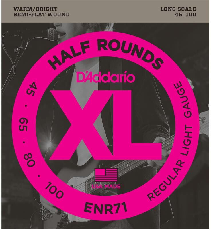 D'Addario Enr71 Half Round. Bass (045-100)