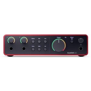 Focusrite Scarlett 2i2 Gen4 Usb-Lydkort, 2 Inn/2 Ut