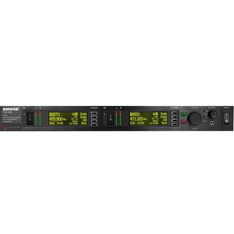 Shure P10te Dual-Channel Transmitter Psm1000 System, G10e(470-542 Mhz)