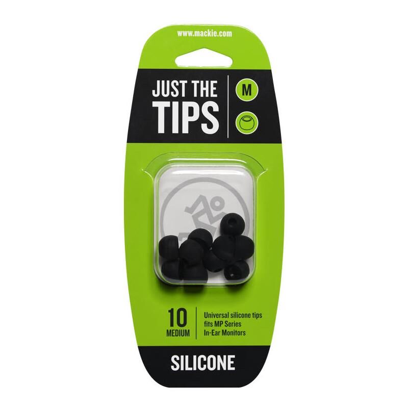 Mackie Mp/cr Series Medium Silicone Black Tips Kit
