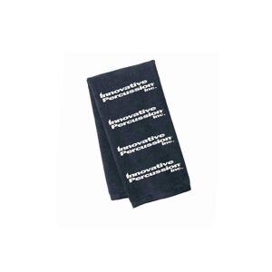 Innovative Percussion Maip-18 Black Microfiber Towel, White Ink Front