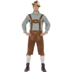 SMI Bavarian Lederhosen Kostyme - Brun