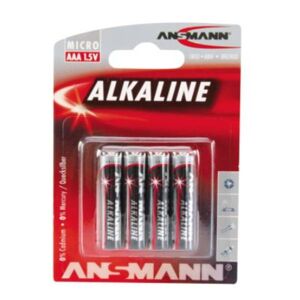 Ansmann  Batterier Aaa Alkaliske - 4 Stk
