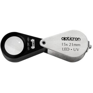 Opticron Foldelupe 15x21 Mm Led+uv