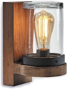 Royal Botania Cloche Wall Teak Og Glas Ip54