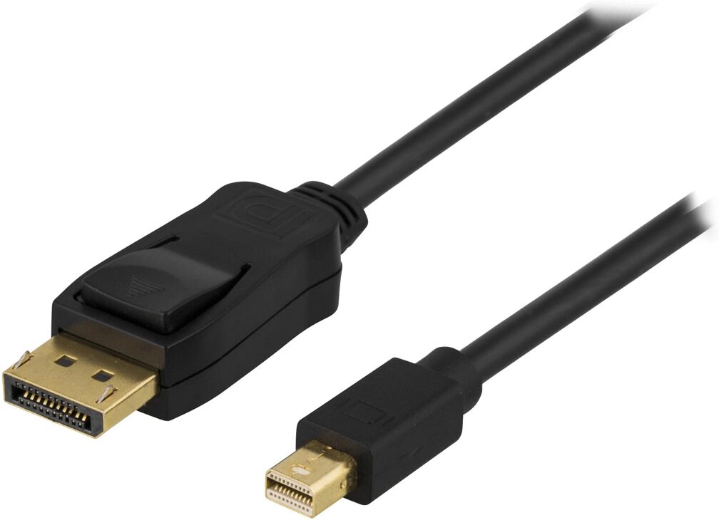 Deltaco DisplayPort til Mini Displayport Kabel 2m - Svart