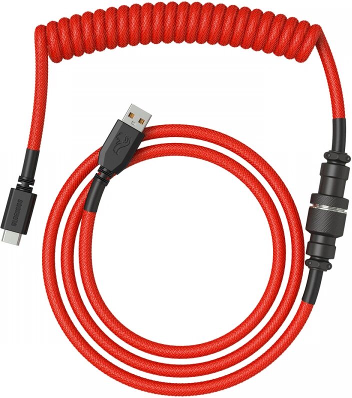 Glorious Coil Cable - Crimson Red