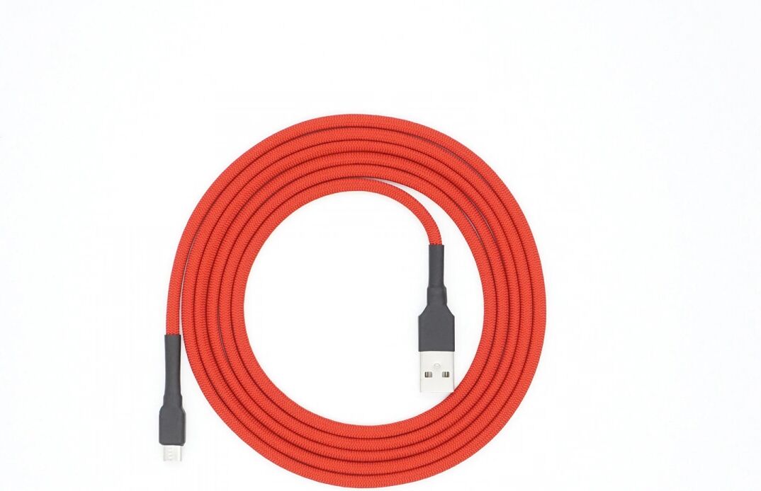 Dream Cables USB-A til Micro-USB Paracord Kabel - Red Imperial