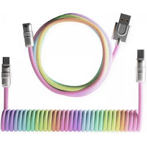 Maxmount Colorful Gradient Coiled Cable Usb-C - Rainbow