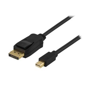 Deltaco Displayport Til Mini Displayport Kabel 2m - Svart