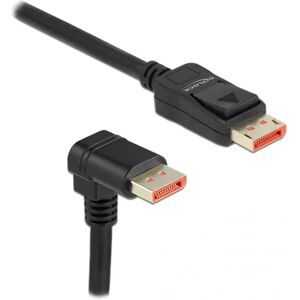 Delock Displayport Kabel 1.4 (4k/8k) - Nedovervinklet - Svart - 2m