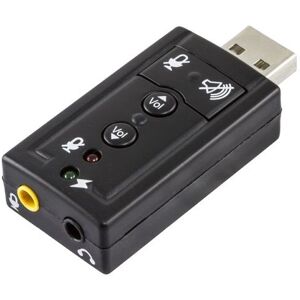 Deltaco Usb Lydkort 7.1 2x 3.5mm