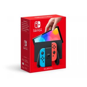 Nintendo Switch Konsoll Oled - Neon Rød & Blå