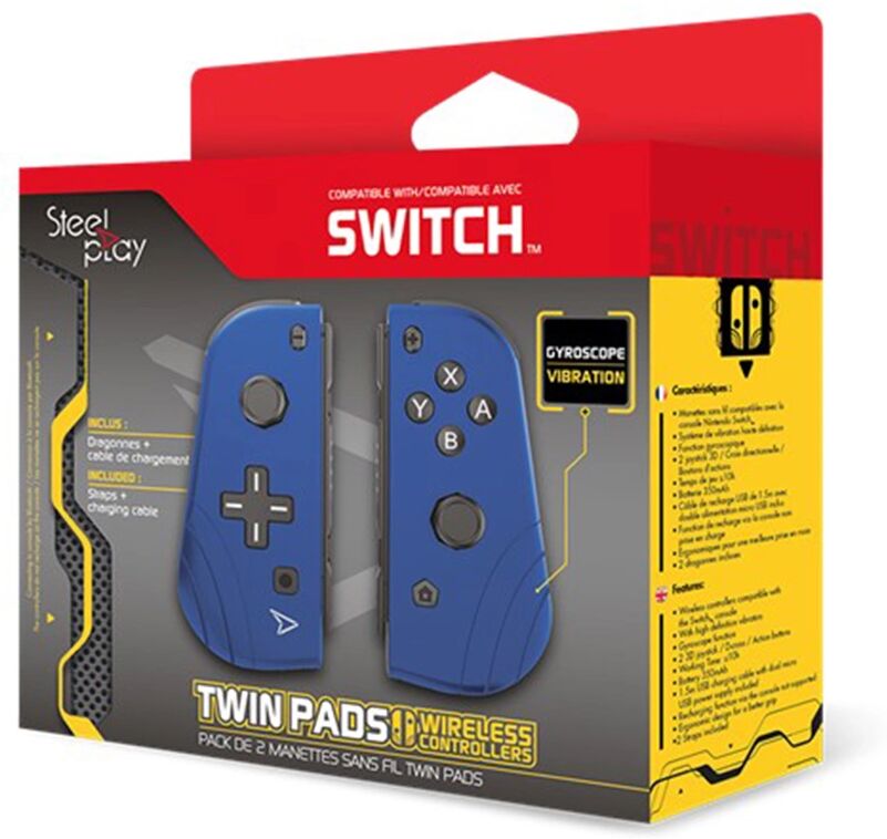 Steelplay Twin Pads til Nintendo Switch - Blå