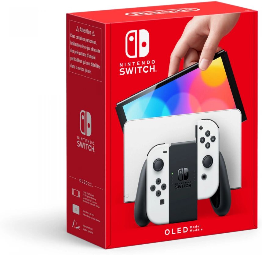 Nintendo Switch Konsoll OLED - Svart & Hvit