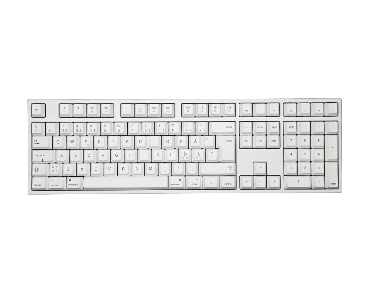 Varmilo VA109Mac Hvit PBT Hvit LED Tastatur [MX Red] (MAC)