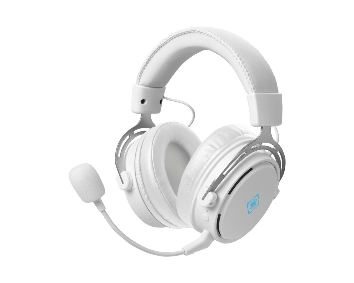 Deltaco Gaming WH90 Trådløs Gaming Headset White Line
