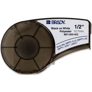 Brady M210 Polyester tape 12,7mm Sort pÃ¥ Hvit - 1850720