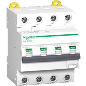 Schneider Electric Schneider Jordfeilautomat IC60 4P 10A 30MA C 6kA - 1600952 Schneider Electric Schneider Jordfeilautomat IC60 4P 10A 30MA C 6kA - 1600952