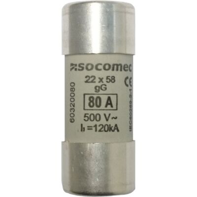 EFA Sikring 80A gG 500V 22x58mm - 112191 EFA Sikring 80A gG 500V 22x58mm - 112191