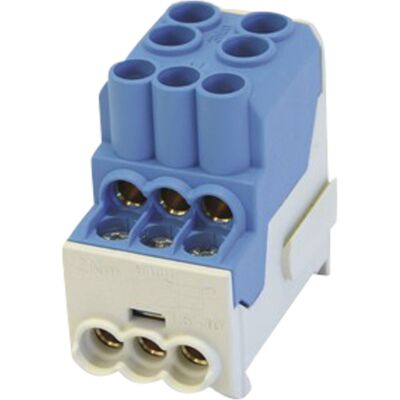 Cenika DISTRIBUSJONSBLOKK AL/CU 100A 2x2,5-25/6x1,5-10 Blå - 1200550 Cenika DISTRIBUSJONSBLOKK AL/CU 100A 2x2,5-25/6x1,5-10 Blå - 1200550