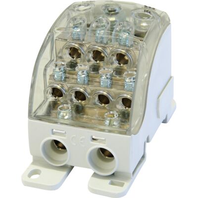 Cenika DISTRIBUSJONSBLOKK 400A AL/CU 1x35-120/1xflatkabel 24-3-10 - 1200564 Cenika DISTRIBUSJONSBLOKK 400A AL/CU 1x35-120/1xflatkabel 24-3-10 - 1200564
