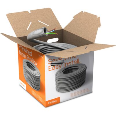 PM FLEX Ferdigtrukket K-rør 16/PN 3G1,5 OneBox 100m - 1226360 PM FLEX Ferdigtrukket K-rør 16/PN 3G1,5 OneBox 100m - 1226360